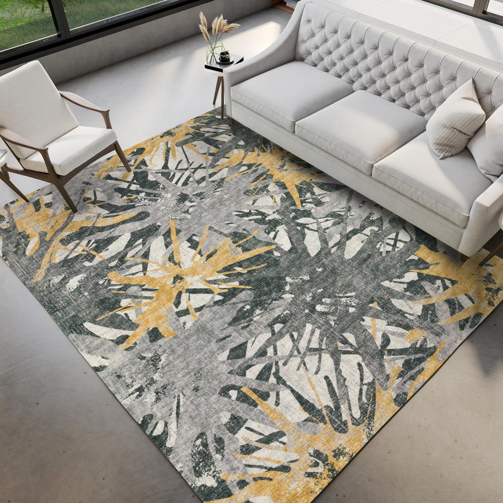 Brisbane BR6 Gold 3' x 5' Rug. Picture 2