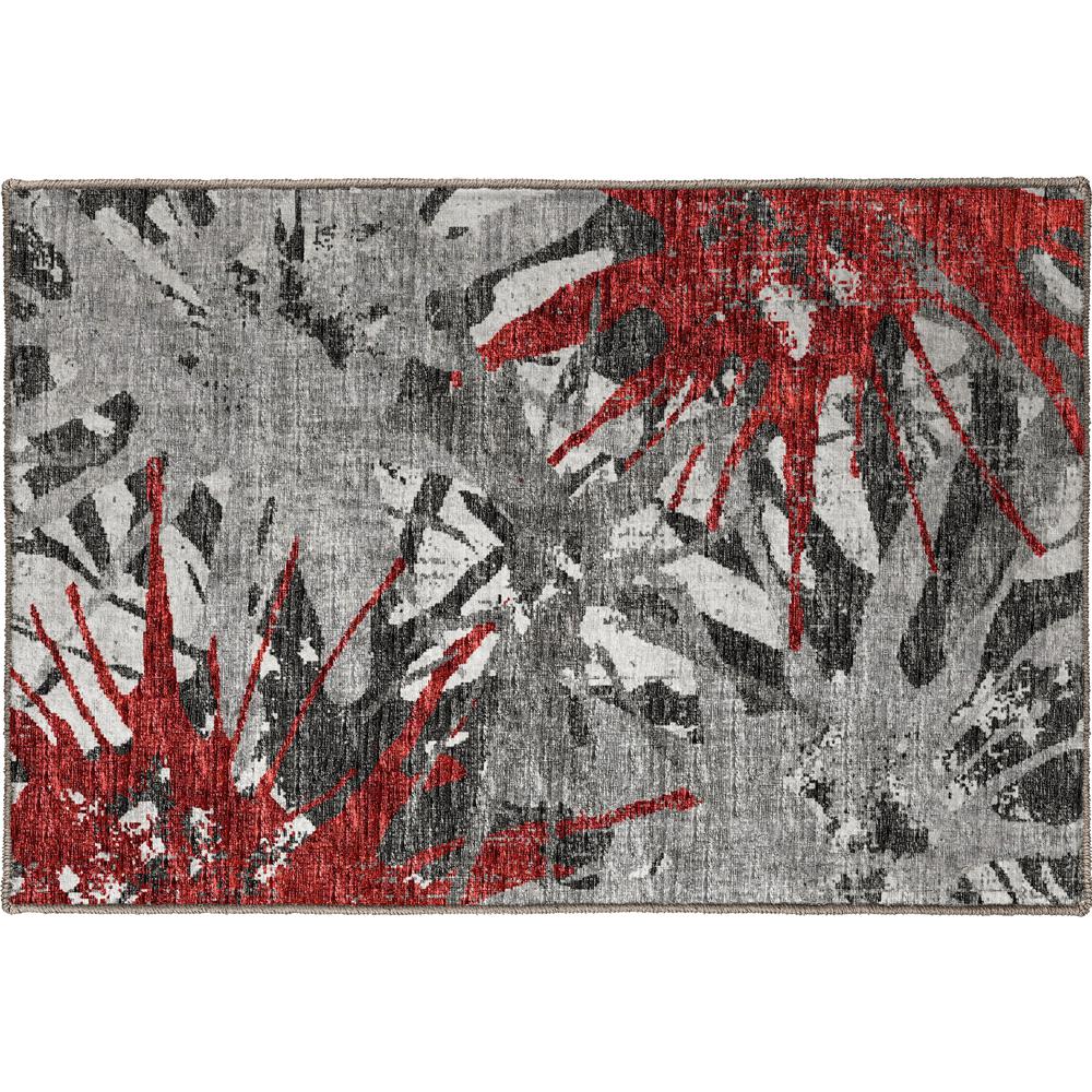 Brisbane BR6 Scarlet 1'8" x 2'6" Rug. Picture 1