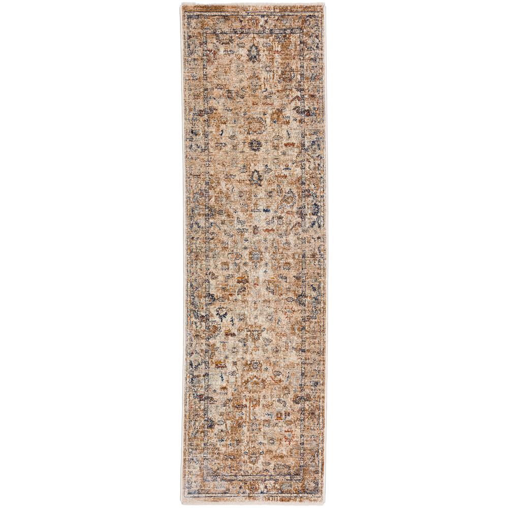 Bergama BE4 Ivory 2'3" x 7'10" Rug. Picture 1