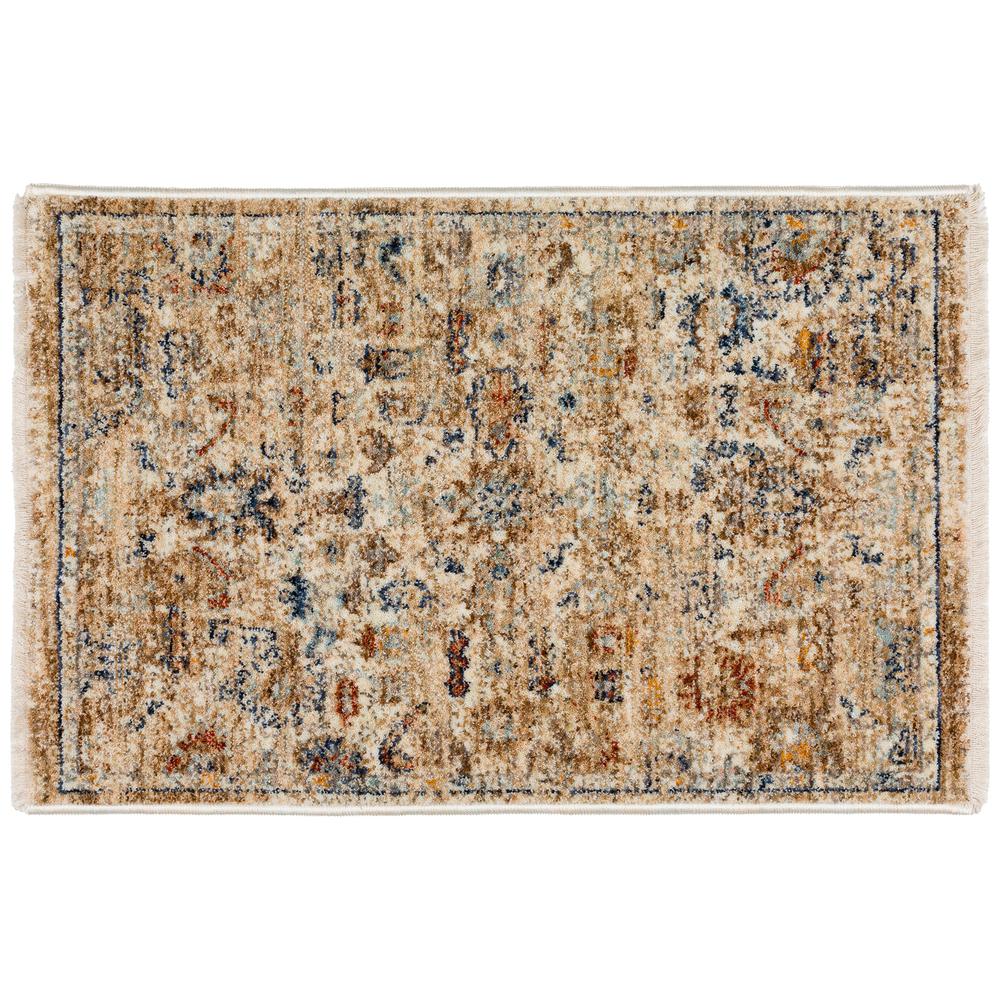 Bergama BE4 Ivory 1'8" x 2'6" Rug. Picture 1