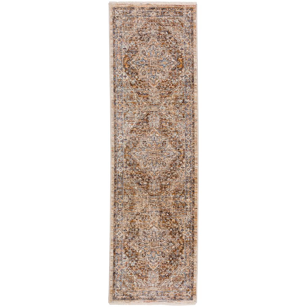 Bergama BE9 Mocha 2'3" x 7'10" Rug. Picture 1