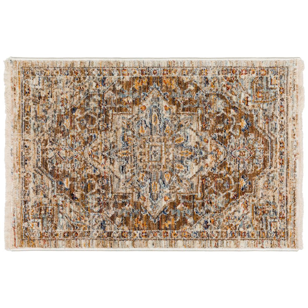 Bergama BE9 Mocha 1'8" x 2'6" Rug. Picture 1