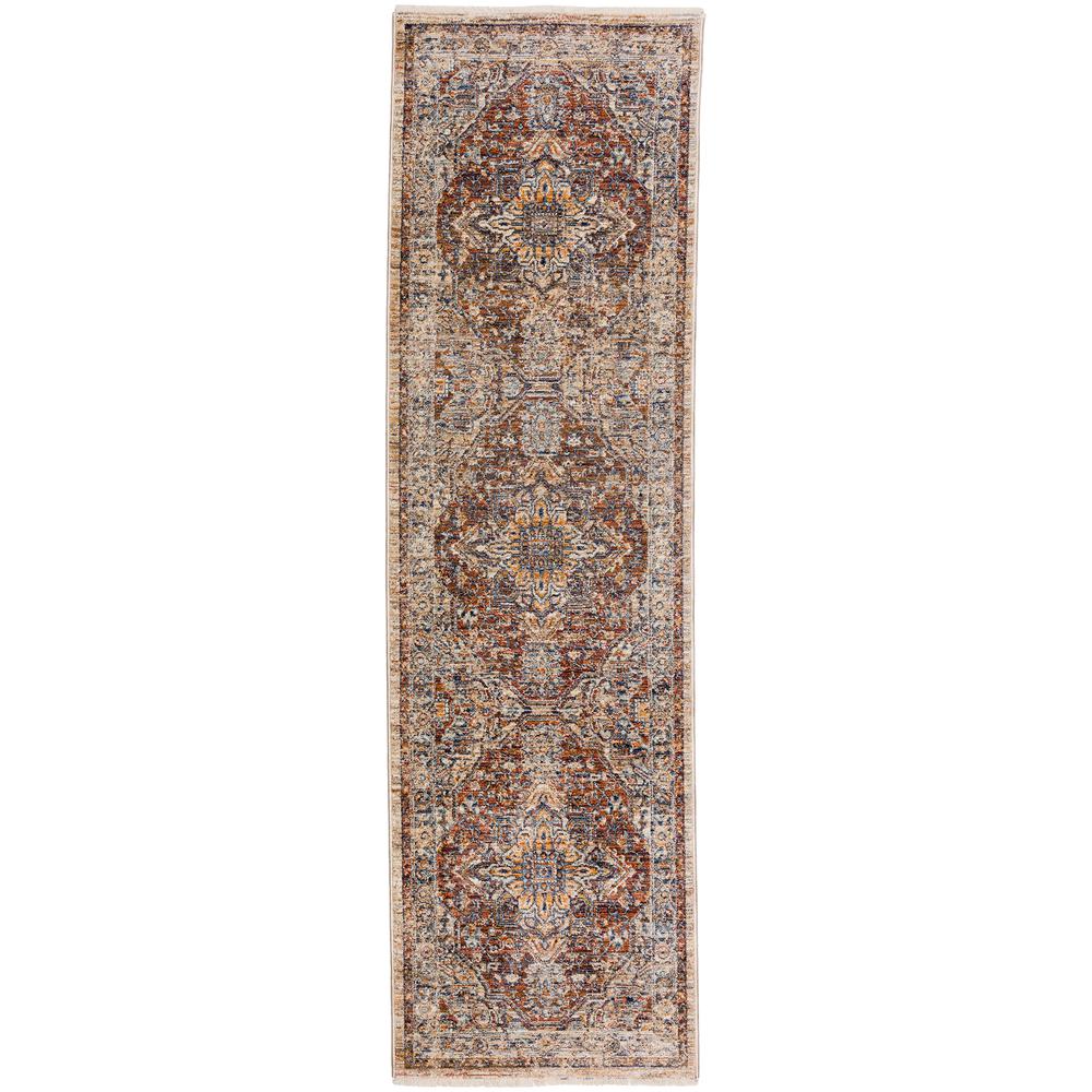 Bergama BE9 Spice 2'3" x 7'10" Rug. Picture 1