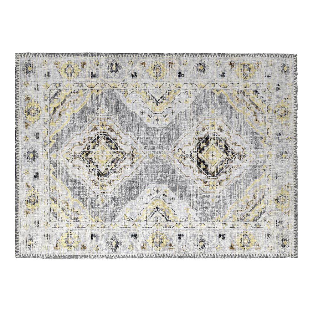 Indoor/Outdoor Marbella MB1 Grey Washable 1'8" x 2'6" Rug. Picture 1