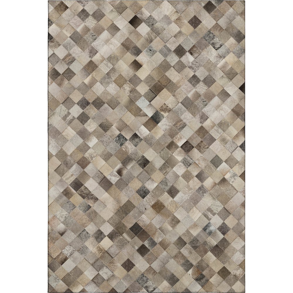 Luxury Washable Indoor/Outdoor Bozeman Gray 2'6" x 3'10" Rug. Picture 1