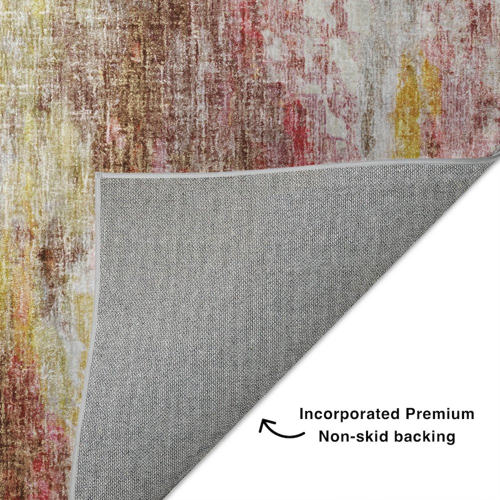 Luxury Washable Boca Blush 1'8" x 2'6" Rug. Picture 4