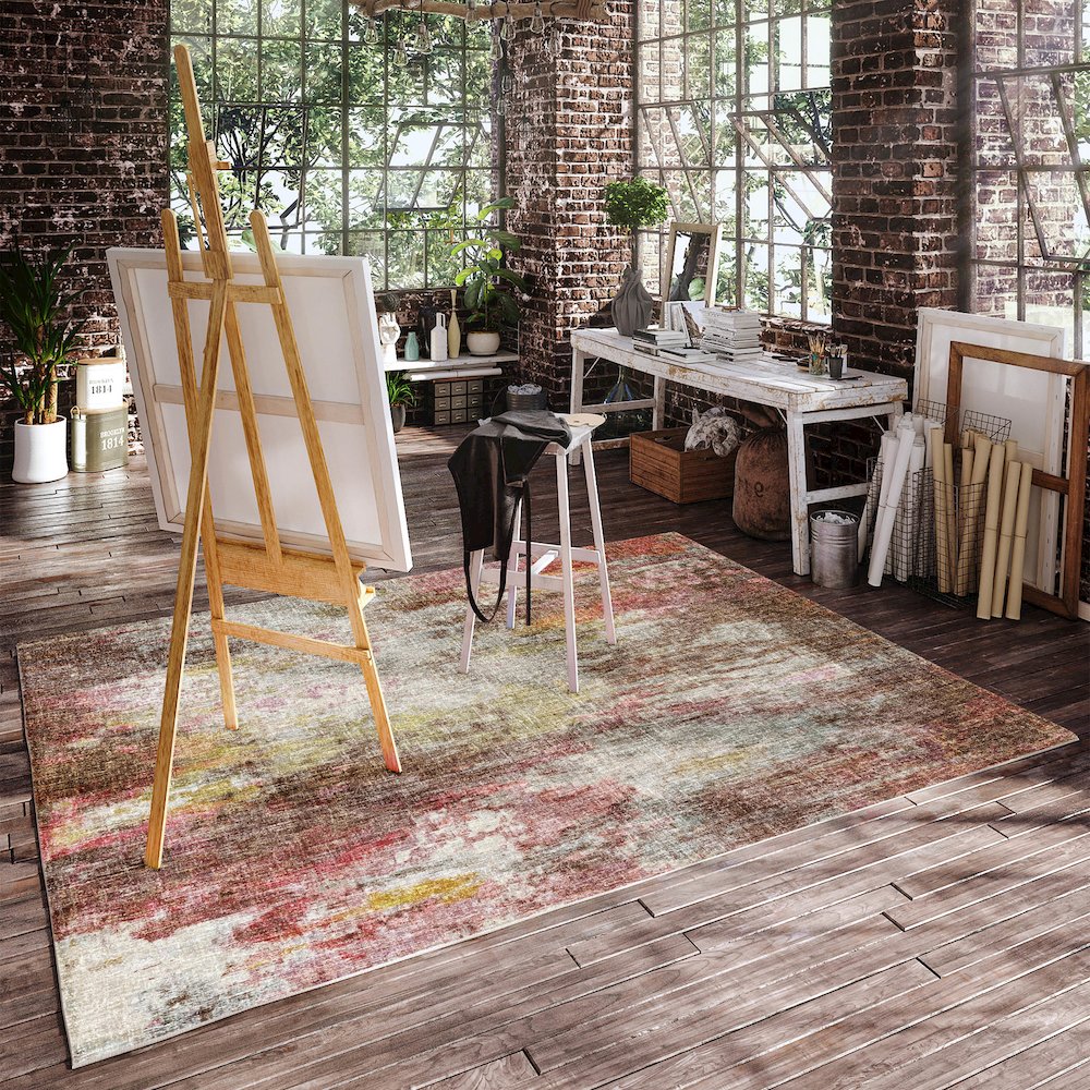 Luxury Washable Boca Blush 2'6" x 3'10" Rug. Picture 5