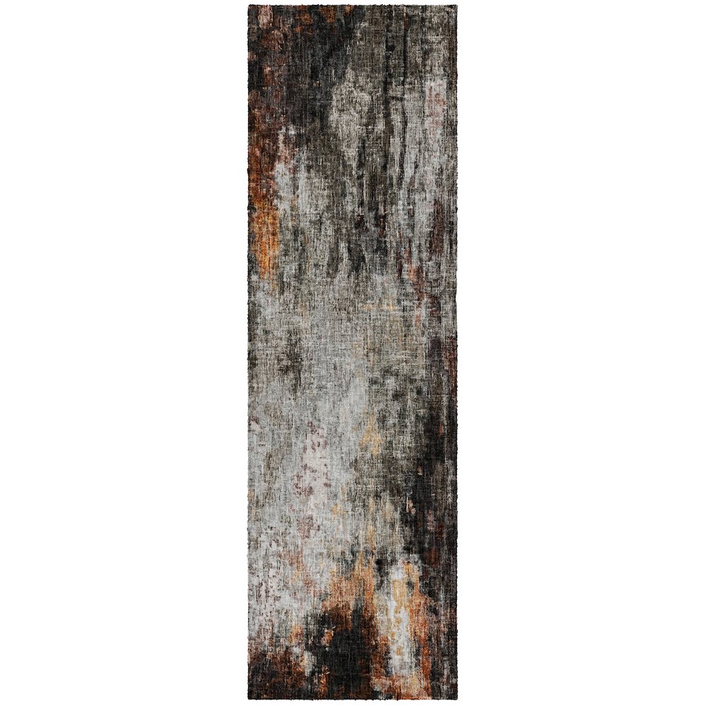 Luxury Washable Boca Gray 2'3" x 7'6" Runner Rug. Picture 1