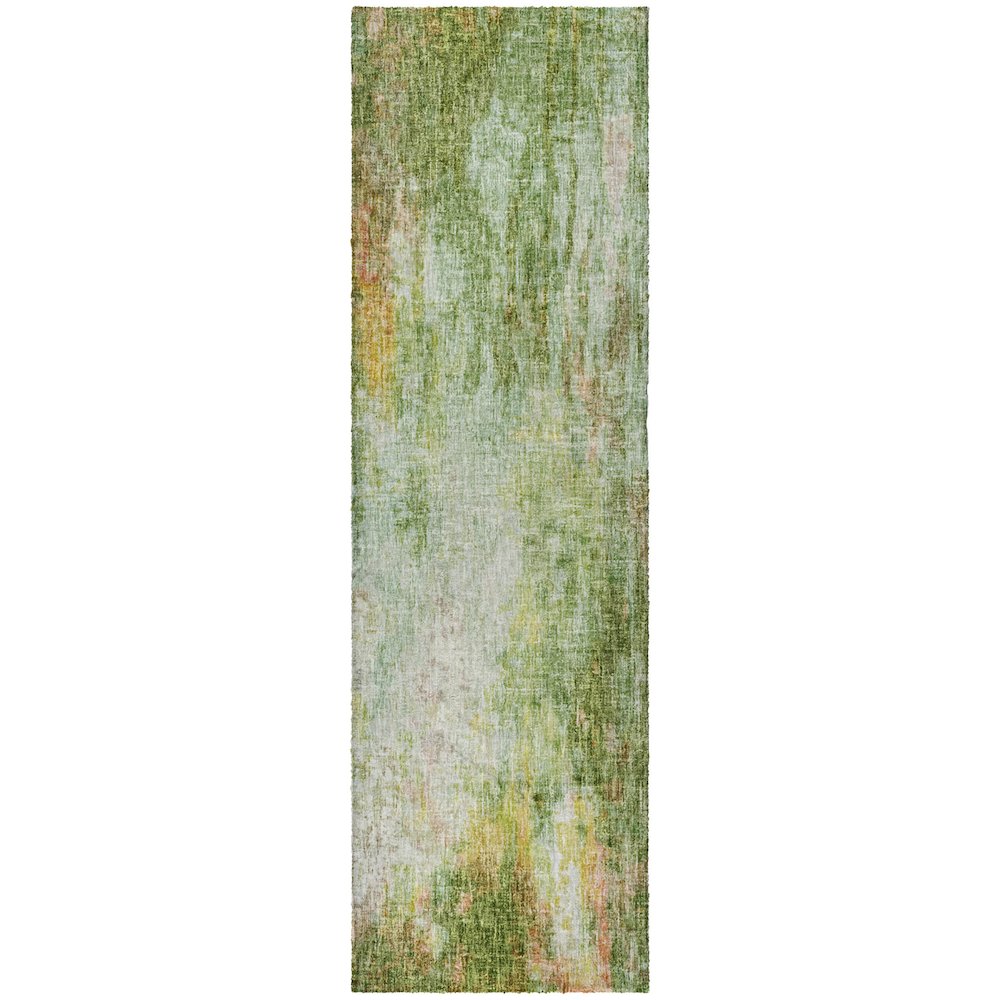 Luxury Washable Boca Sage 2'3" x 7'6" Runner Rug. Picture 1
