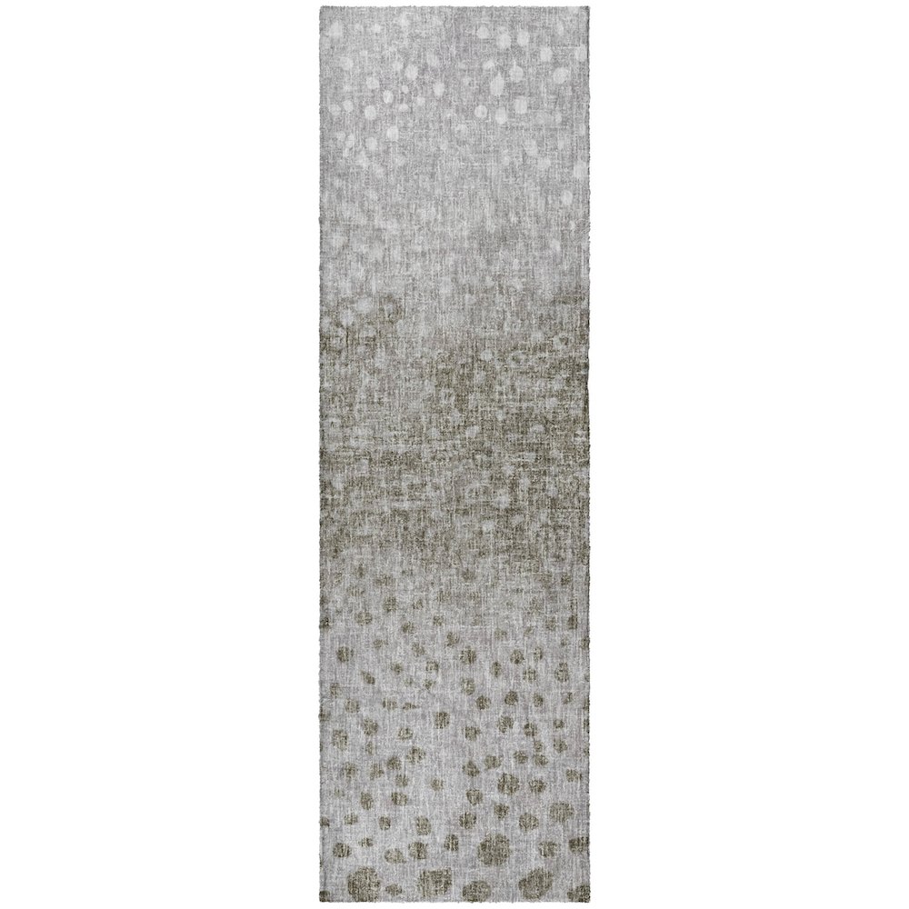 Luxury Washable Boca Taupe 2'3" x 7'6" Runner Rug. Picture 1