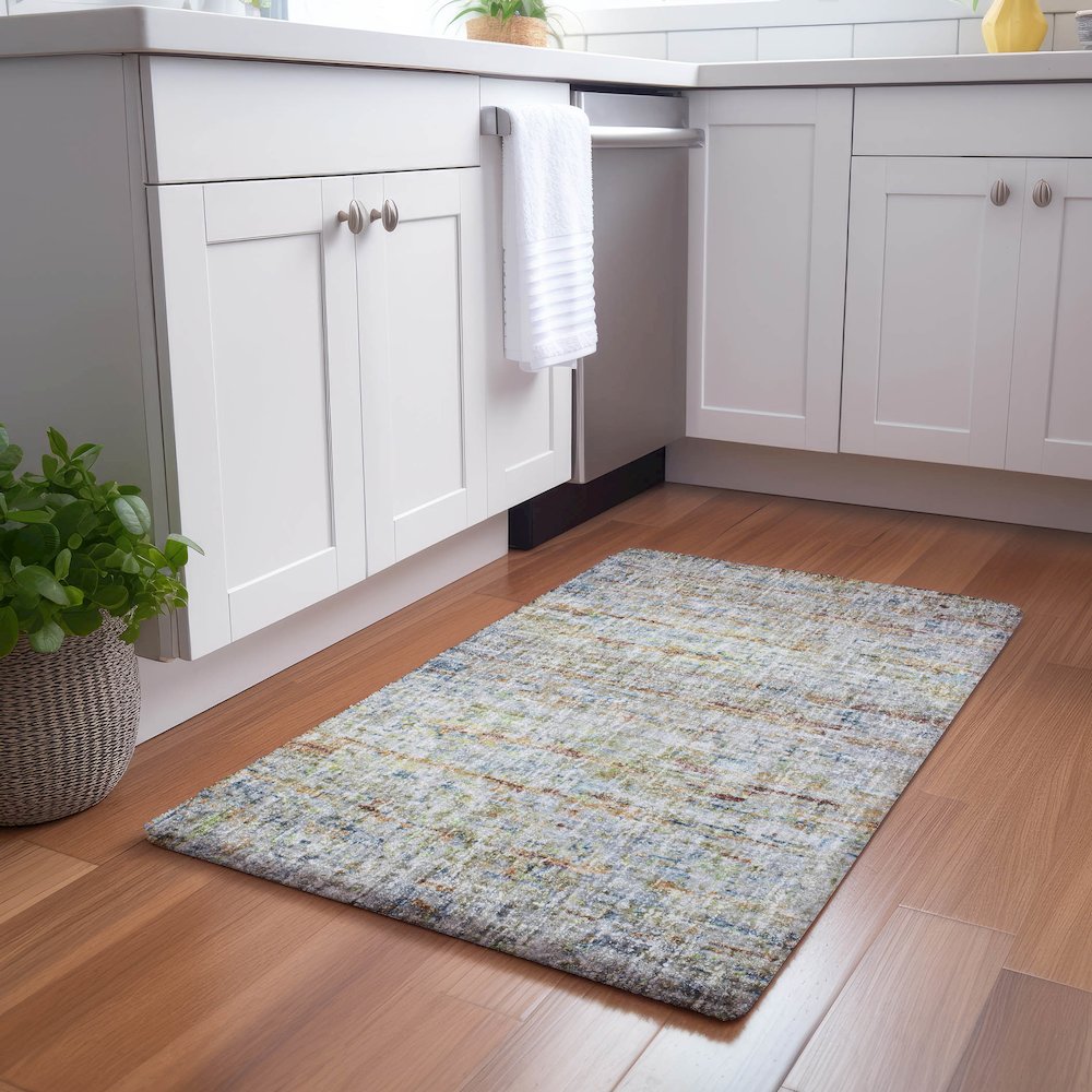 Luxury Washable Boca Putty 1'8" x 2'6" Rug. Picture 5