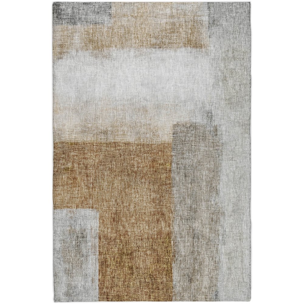 Luxury Washable Boca Brown 2'6" x 3'10" Rug. Picture 1