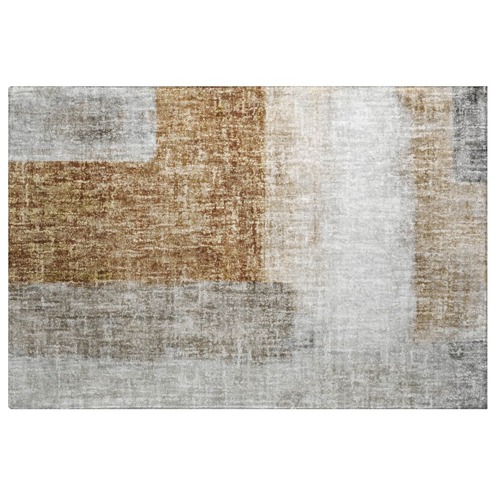 Luxury Washable Boca Brown 1'8" x 2'6" Rug. Picture 1
