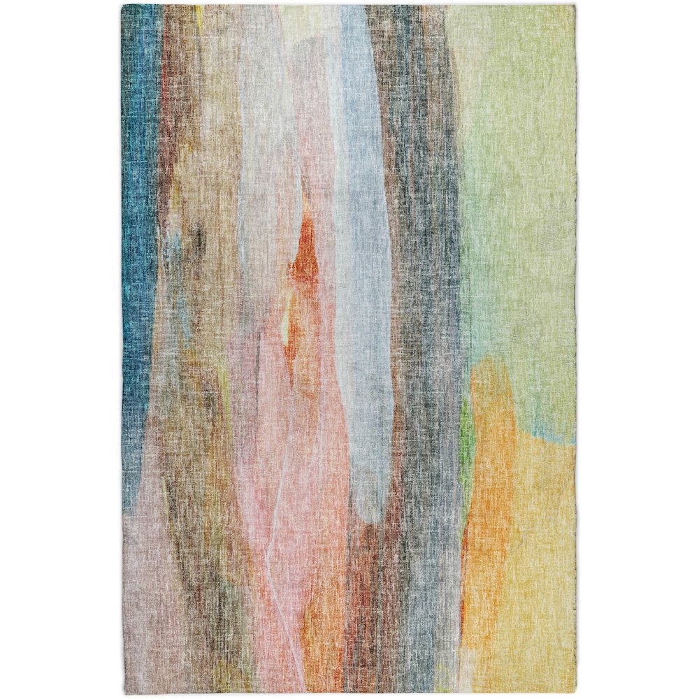 Luxury Washable Boca Salmon 2'6" x 3'10" Rug. Picture 1
