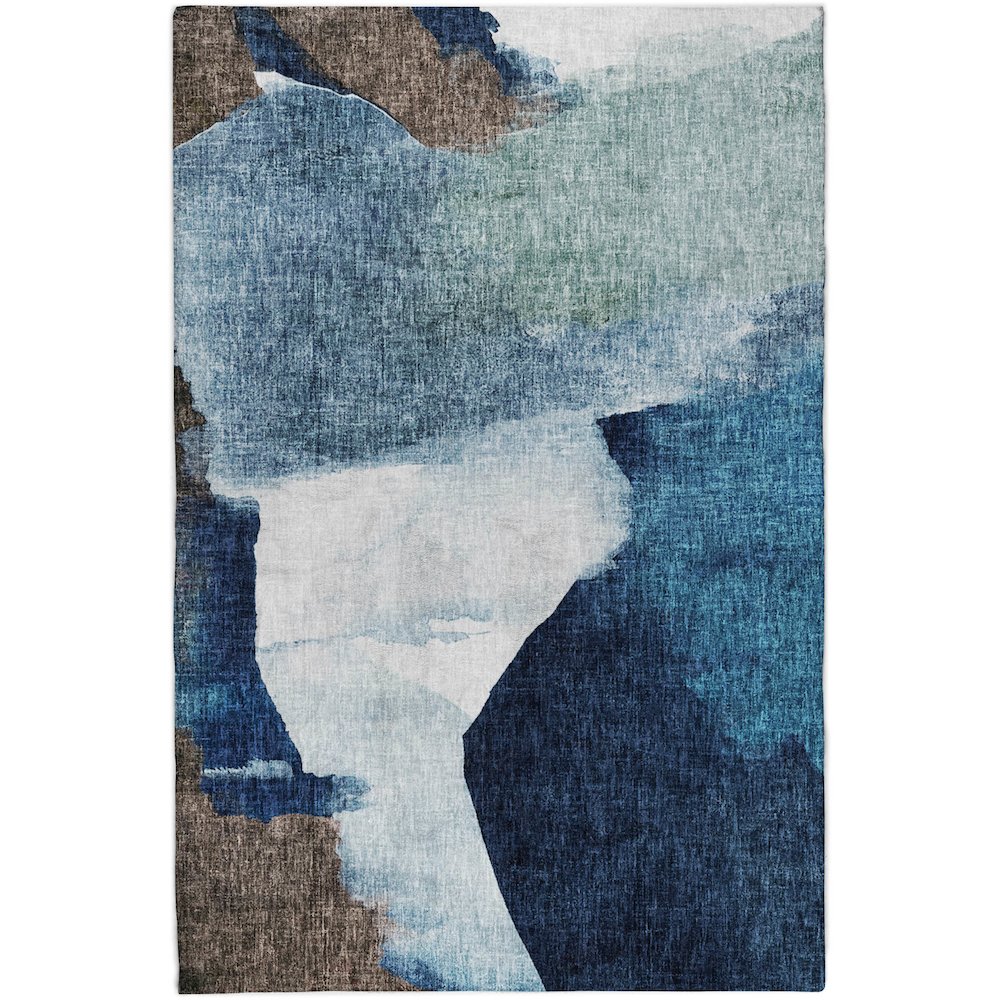 Luxury Washable Boca Denim 2'6" x 3'10" Rug. Picture 1