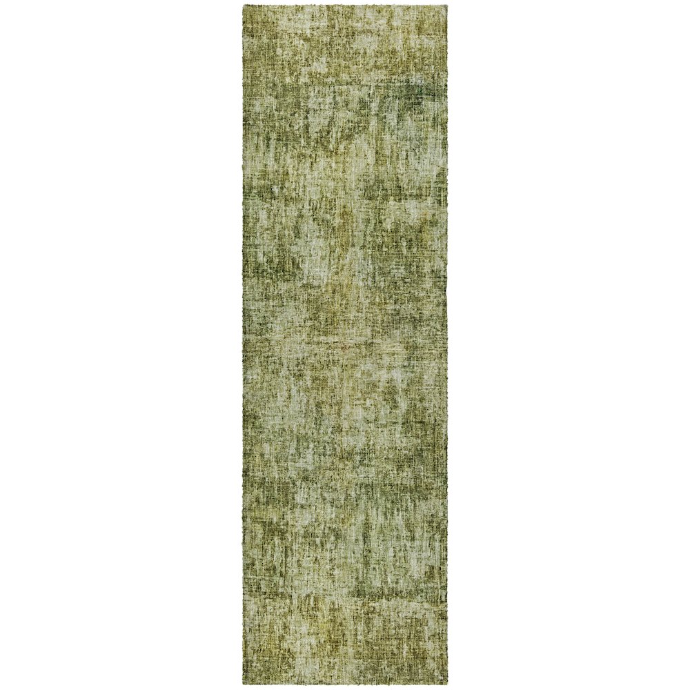 Luxury Washable Boca Aloe 2'3" x 7'6" Runner Rug. Picture 1