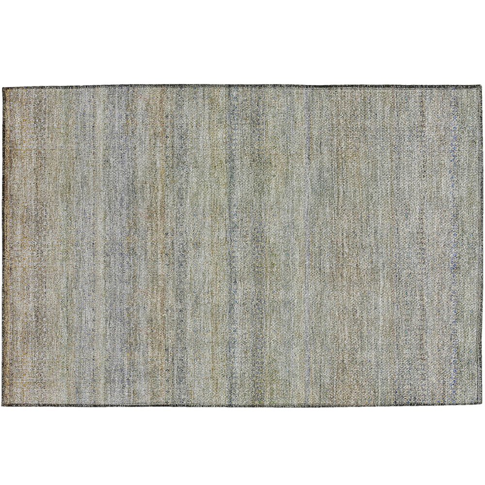 Luxury Washable Indoor/Outdoor Burano Seafoam 1'8" x 2'6" Rug. Picture 1