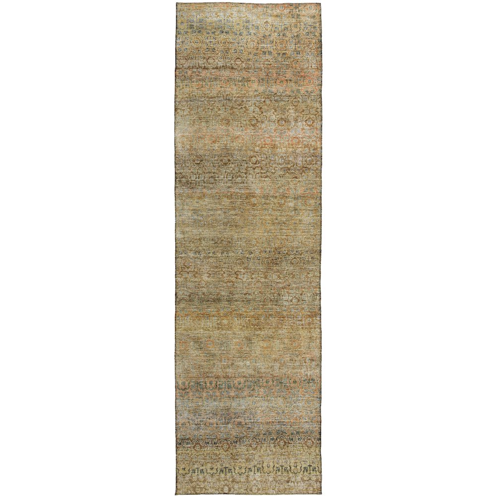 Luxury Washable Indoor/Outdoor Burano Wheat 2'3" x 7'6" Runner Rug. Picture 1