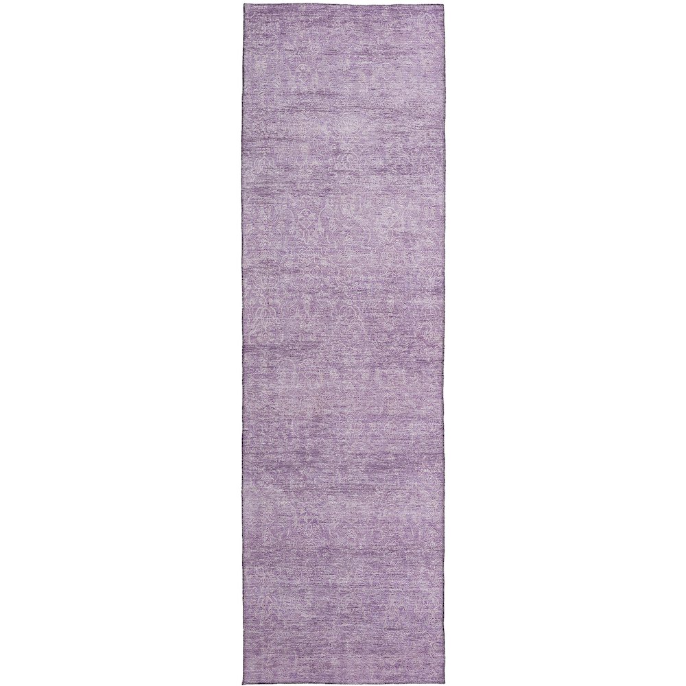 Luxury Washable Indoor/Outdoor Burano Lavender 2'3" x 7'6" Runner Rug. Picture 1