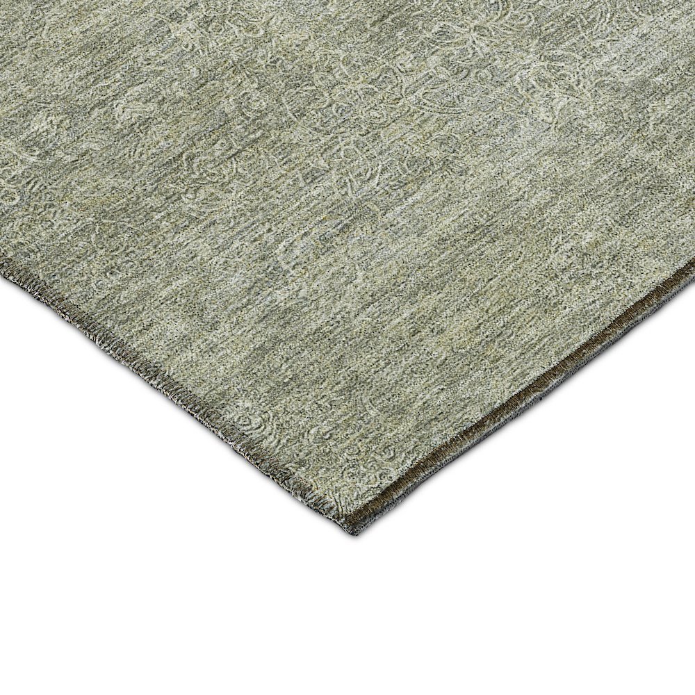 Luxury Washable Indoor/Outdoor Burano Sage 1'8" x 2'6" Rug. Picture 2