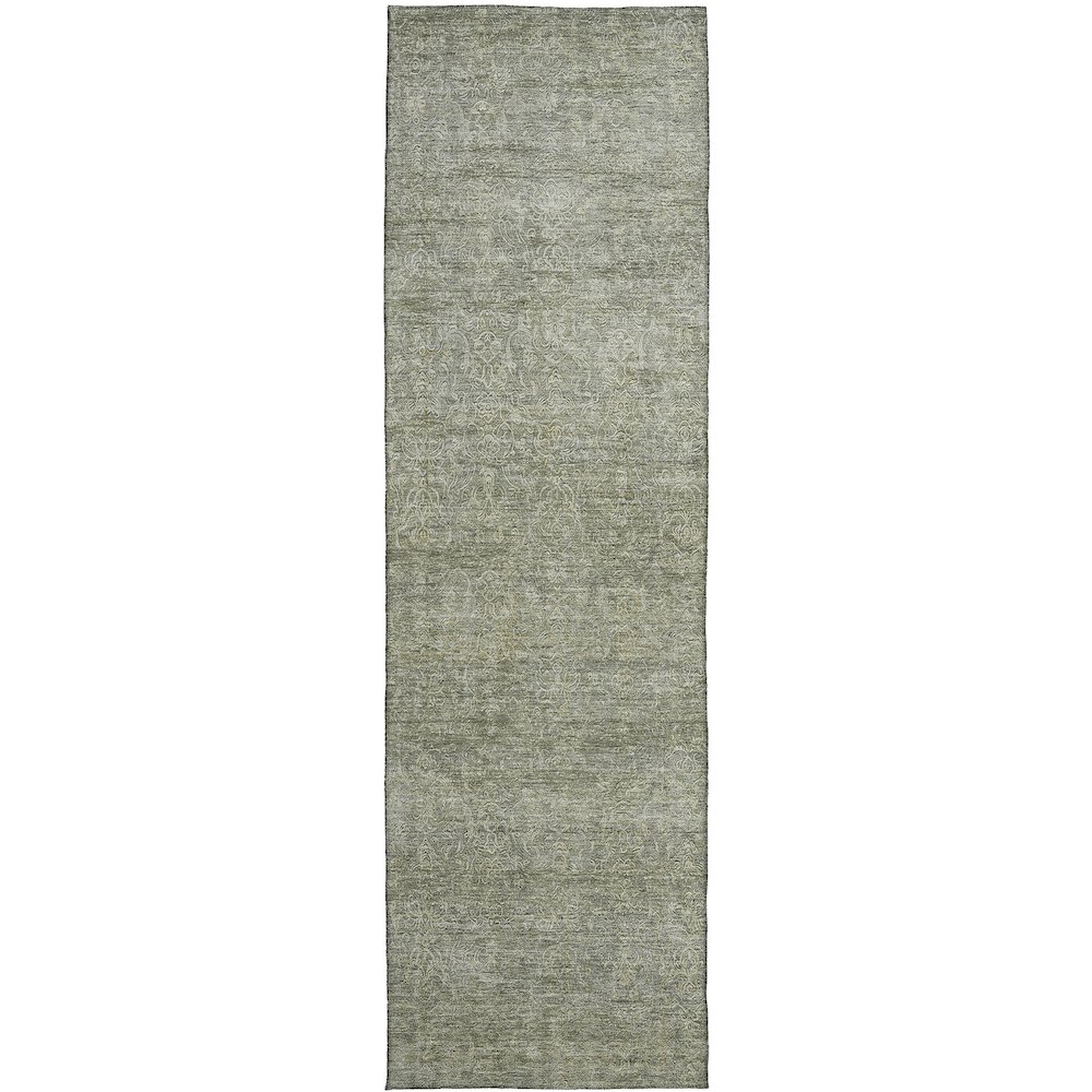 Luxury Washable Indoor/Outdoor Burano Sage 1'8" x 2'6" Rug. Picture 1