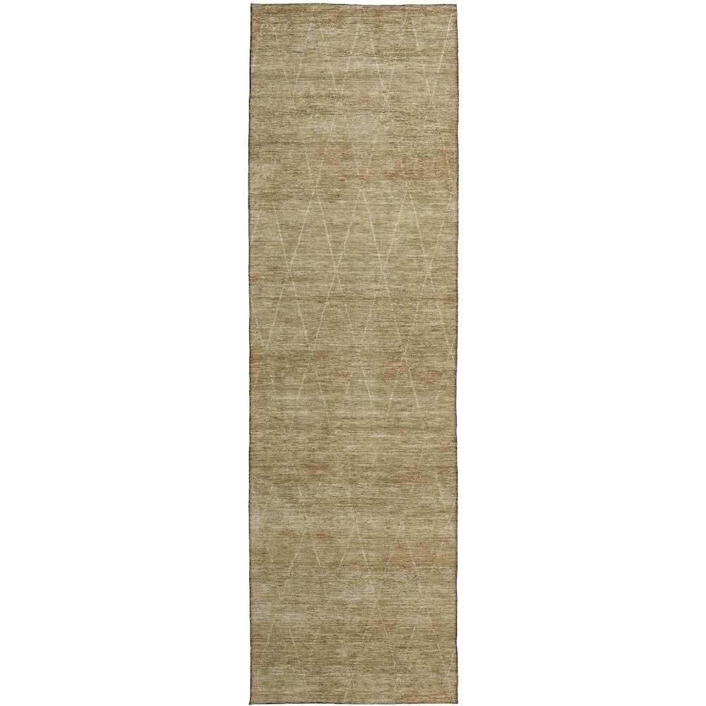 Luxury Washable Indoor/Outdoor Burano Wheat 2'3" x 7'6" Runner Rug. Picture 1