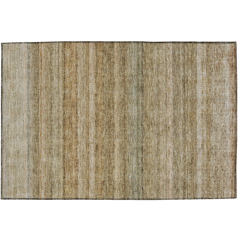 Luxury Washable Indoor/Outdoor Burano Copper 1'8" x 2'6" Rug. Picture 1