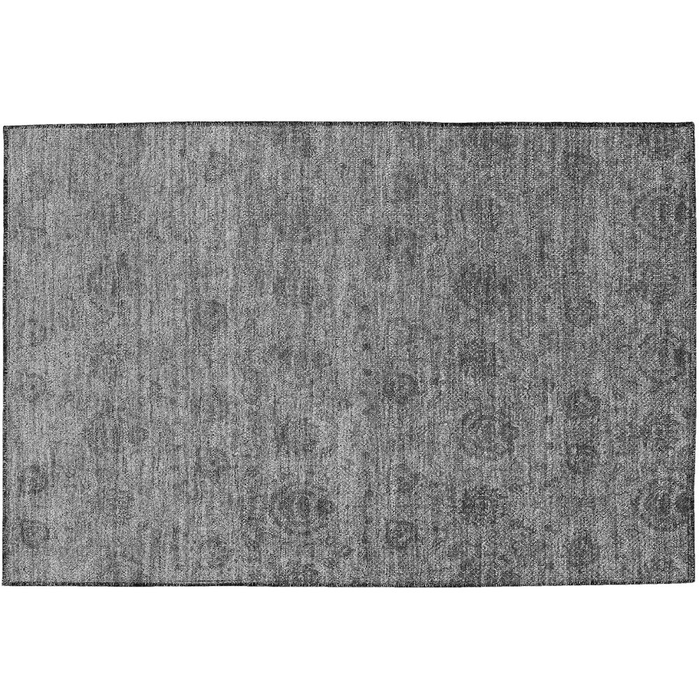 Luxury Washable Indoor/Outdoor Burano Gray 1'8" x 2'6" Rug. Picture 1