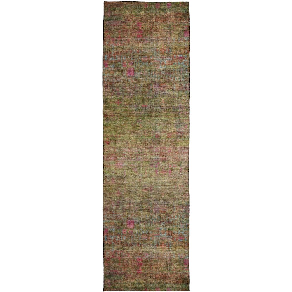 Luxury Washable Indoor/Outdoor Burano Cactus 2'3" x 7'6" Runner Rug. Picture 1
