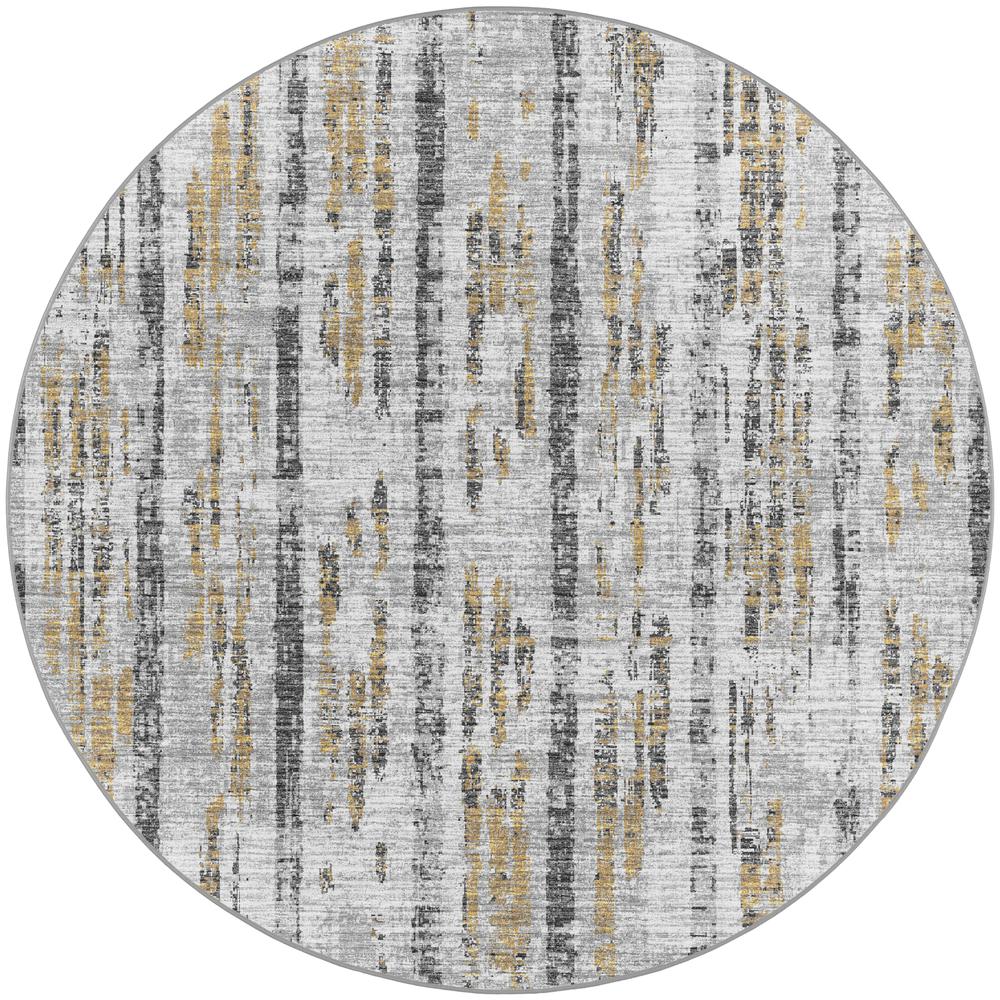 Winslow WL6 Grey 10' x 10' Round Rug. Picture 1