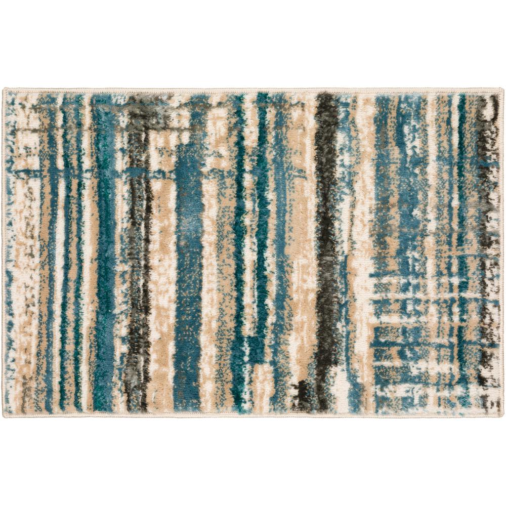 Karma KM8 Blue 1'8" x 2'6" Rug. Picture 1