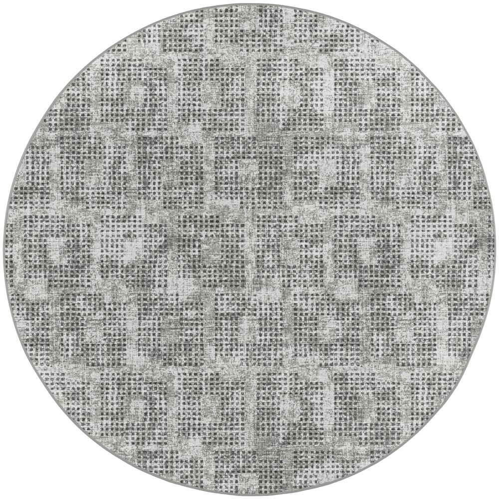 Delano DA1 Pewter 10' x 10' Round Rug. Picture 1