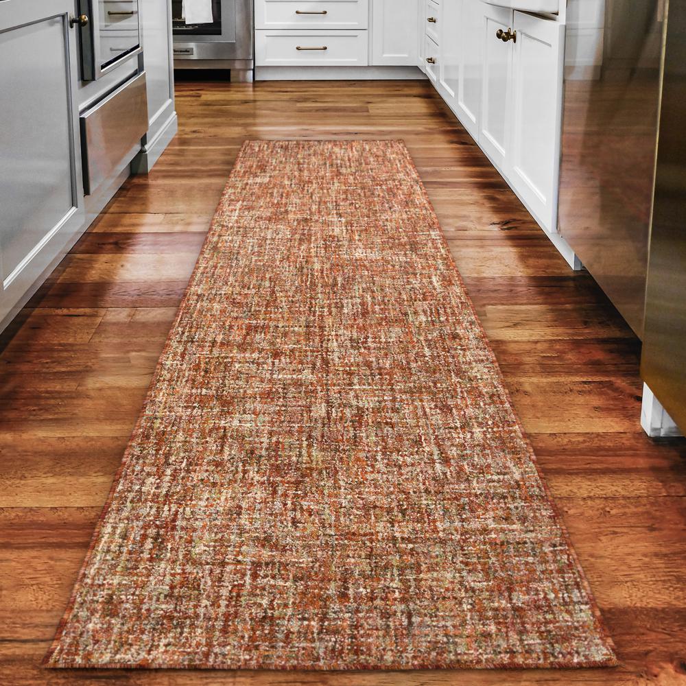 Mateo ME1 Paprika 2'3" x 7'6" Runner Rug. Picture 2