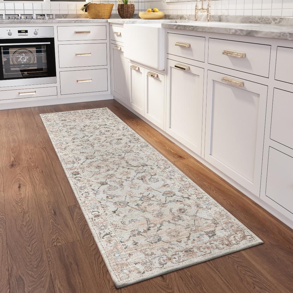 Jericho JC4 Linen 2'6" x 8' Runner Rug. Picture 2