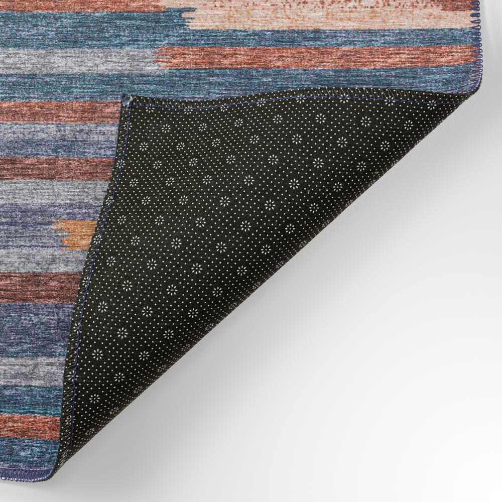 Yuma Landscape Transitional Striped 1'8" x 2'6" Accent Rug Landscape AYU38. Picture 4