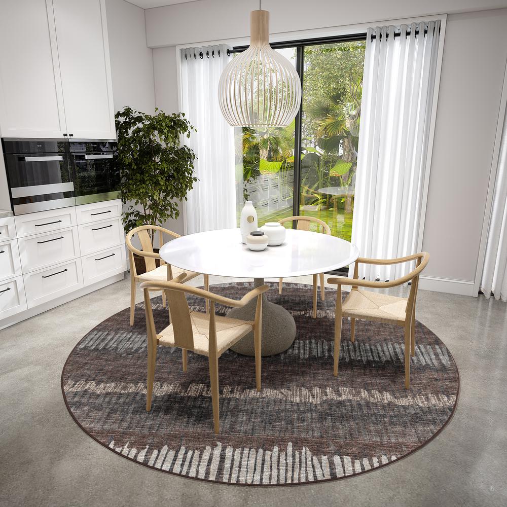 Winslow WL4 Coffee 10' x 10' Round Rug. Picture 2