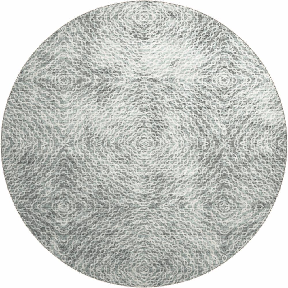 Brisbane BR3 Metal 8' x 8' Round Rug. Picture 1