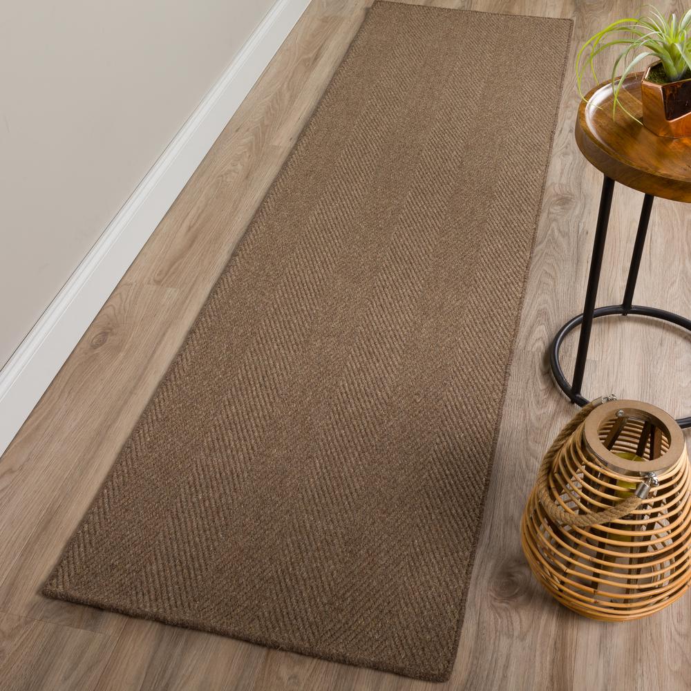Monaco Sisal MC200 Charcoal 2'3" x 7'6" Runner Rug. Picture 2