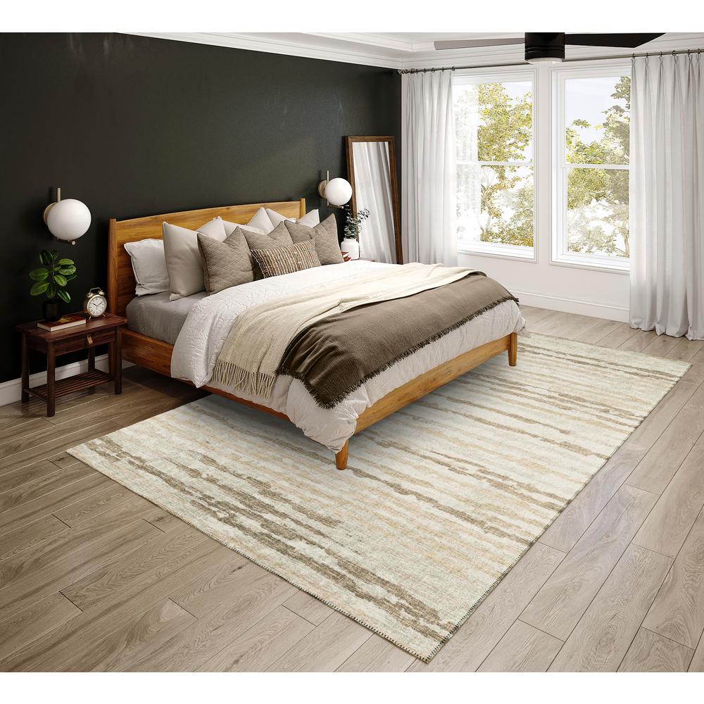 Bravado Baja Contemporary Stripe 10' x 14' Area Rug Baja ABV34. Picture 1