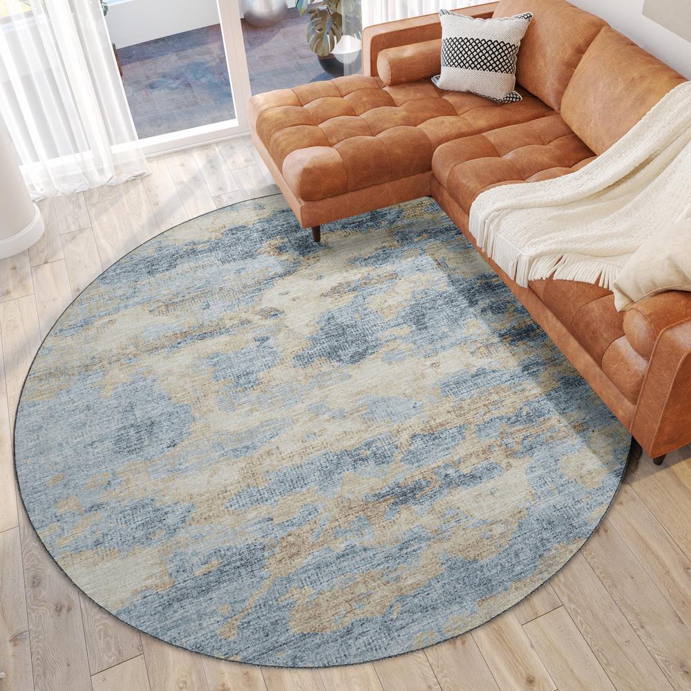Camberly CM6 Indigo 8' x 8' Round Rug. Picture 2