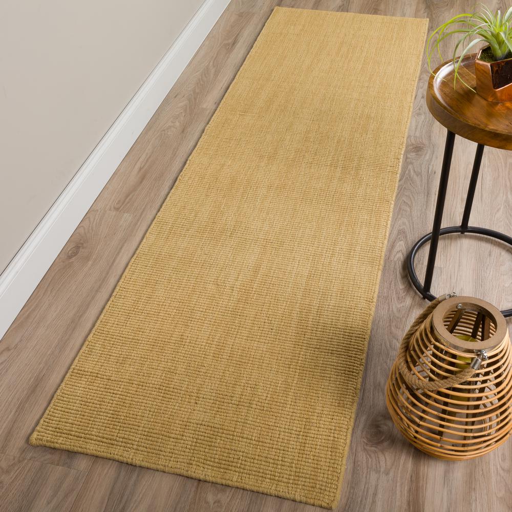 Monaco Sisal MC100 Gold 2'3" x 7'6" Runner Rug. Picture 2