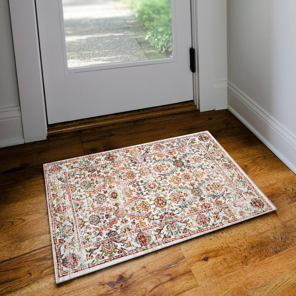 Jericho JC1 Ivory 2' x 3' Rug. Picture 2