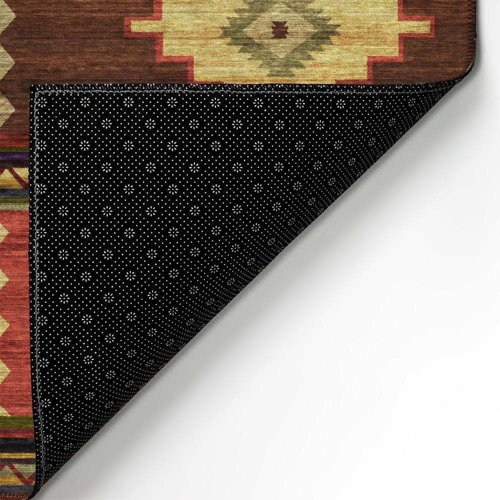 Indoor/Outdoor Sonora ASO31 Paprika Washable 10' x 14' Rug. Picture 6