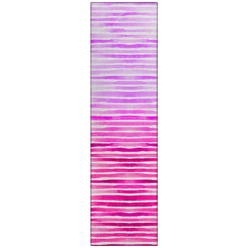 Indoor/Outdoor Surfside ASR38 Pink Washable 2'3" x 7'6" Runner Rug. Picture 1