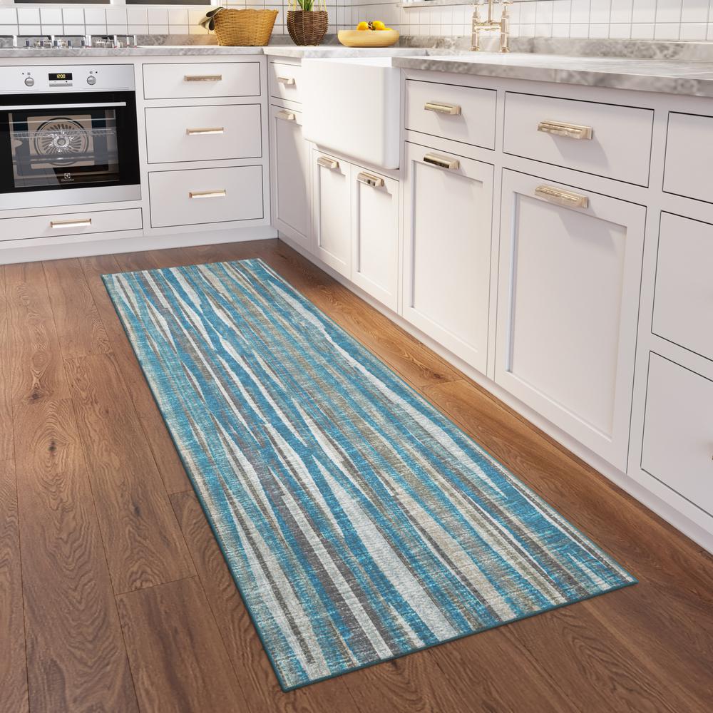 Amador AA1 Sky 2'6" x 8' Runner Rug. Picture 2