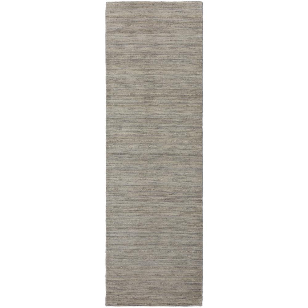 Rafia RF100 Granite 2'3" x 7'6" Runner Rug. Picture 1