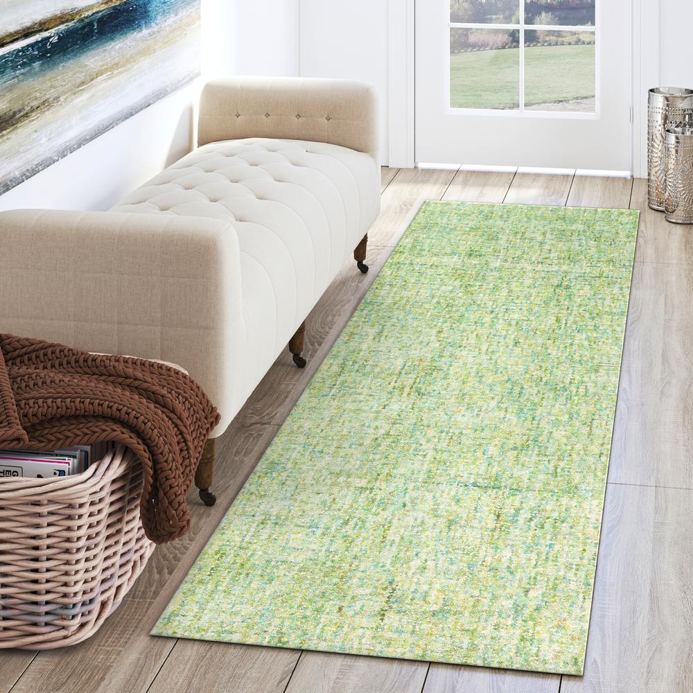 Calisa CS5 Kiwi 2'3" x 7'6" Runner Rug. Picture 2