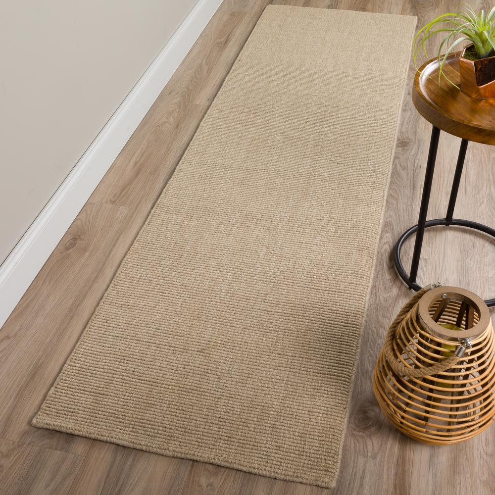 Monaco Sisal MC100 Taupe 2'3" x 7'6" Runner Rug. Picture 2