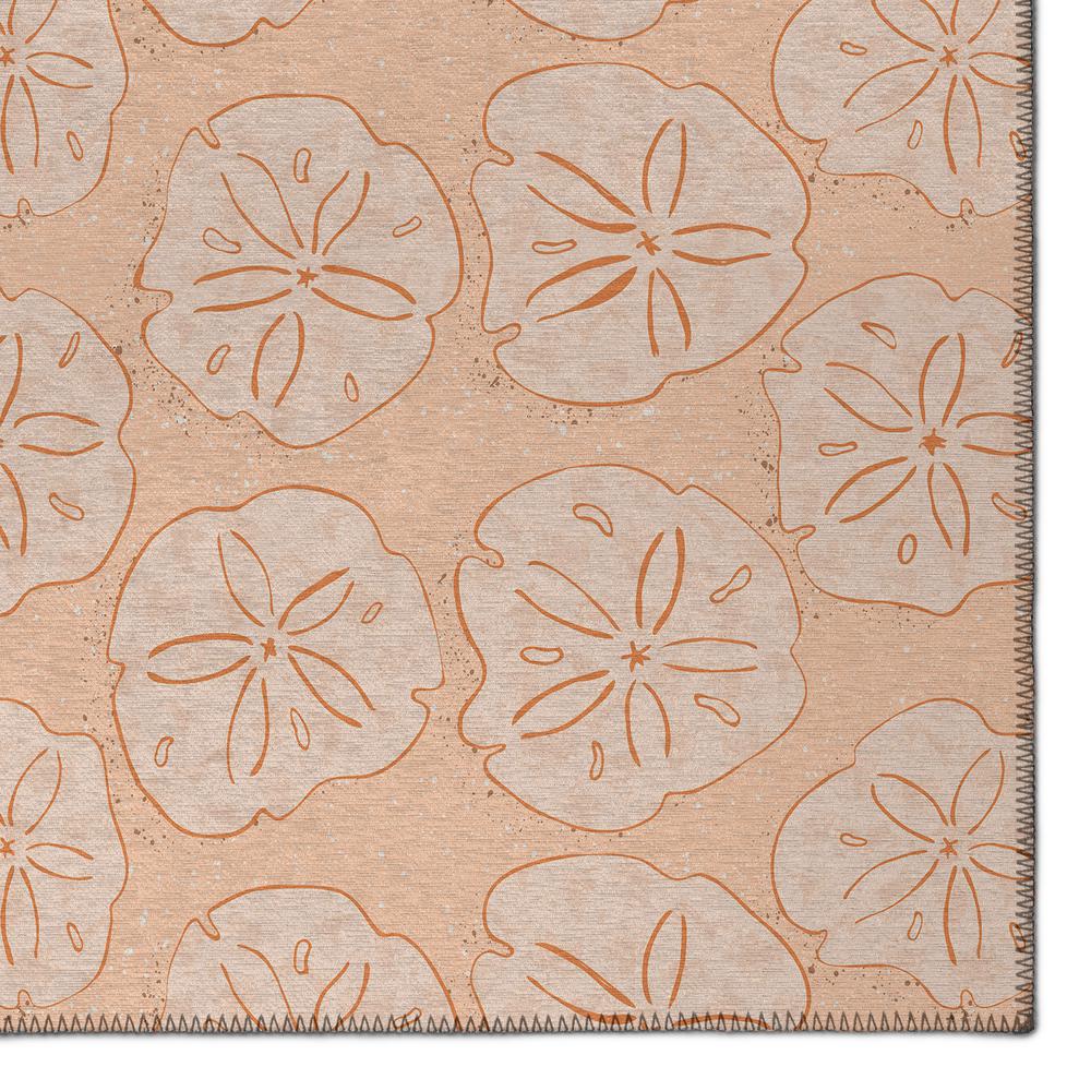 Indoor/Outdoor Seabreeze SZ10 Peach Washable 1'8" x 2'6" Rug. Picture 3