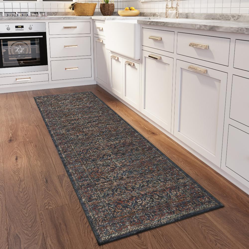 Jericho JC10 Midnight 2'6" x 8' Runner Rug. Picture 2